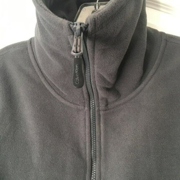 Calvin Klein Performance Fleece Charcoal Gray - Picture 10 of 13
